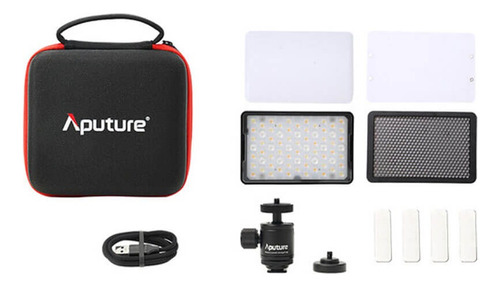 Estructura de luz LED Aputure Mc Pro Rgbww, luz RGB negra, 110 V