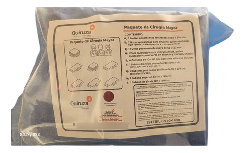 Bulto De Cirugia Mayor