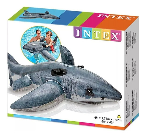 Bote Flotante Inflable White Shark Con Correa - Intex 57525