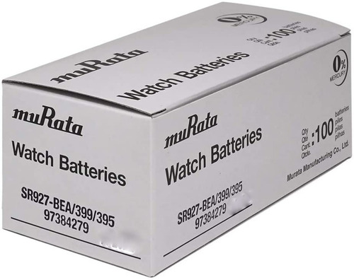 Imagen 3 de 10 de Pila Sony Murata 395/399/sr927 Caja 100u. Distribuidor Ofic.