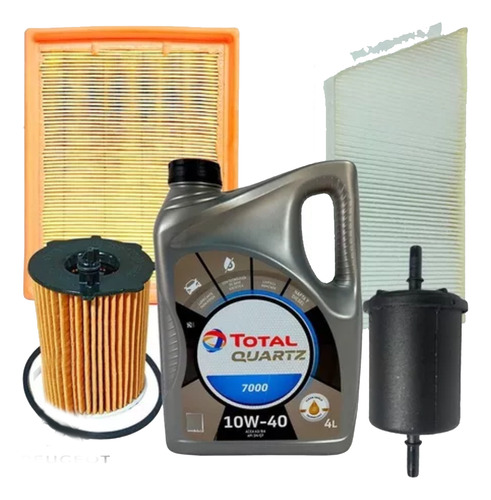 Kit De 4 Filtros + Aceite Total Citroen Xsara 1.6 16v Nafta