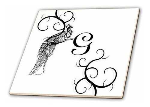 3drose Florene Monograma Victoriano  Imagen De Letra G Estil