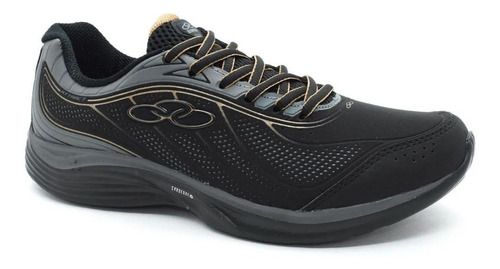 Tênis Olympikus Attract Masc Preto/dourado 39 + Brinde