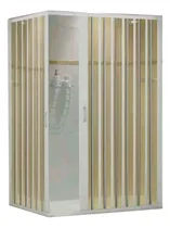 Comprar Mampara Plegable Esquinero Pvc En L Ducha 115 X 115 Cm Beige