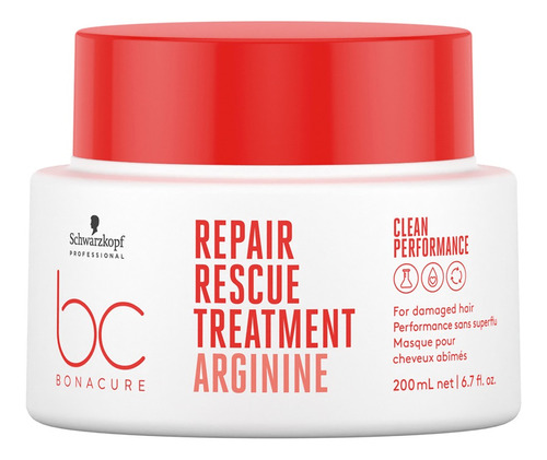 Schwarzkopf Mascara Reparadora Repair Rescue Bonacure X200ml