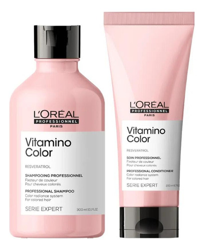 Shampoo X300 Y Acondicionador X200 Vitamino Color Loreal 