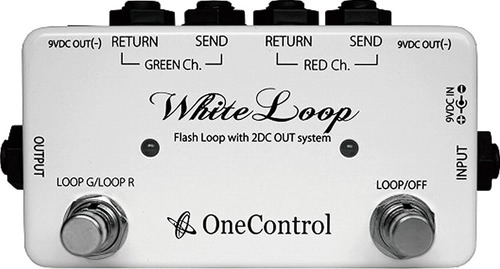 Pedal Interruptor 2 Canal Un Solo Control Color Blanco