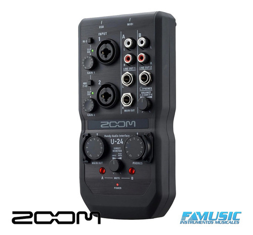 Imagen 2 de 11 de Ftm Interface Audio Zoom U24240gl Handy Audio