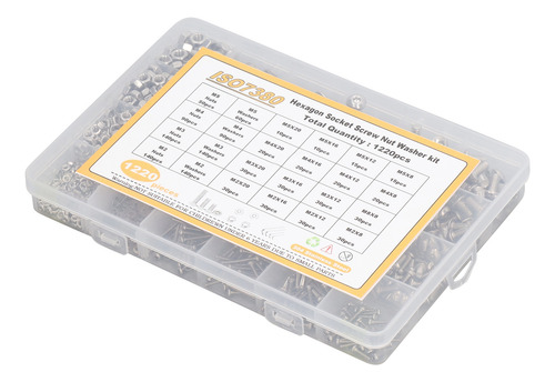 Hardware Fasteners, 120 Piezas, Enchufe Hexagonal De Acero I