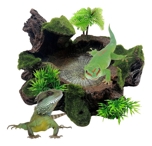 Hamiledyi Plataforma De Reptiles De Resina Plastica, Arbol A