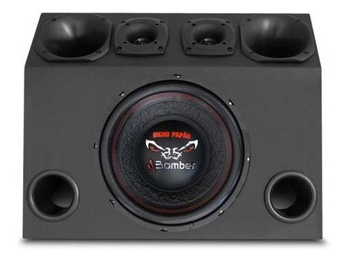 Caixa Trio Completa 1080w Subwoofer Bomber 12 