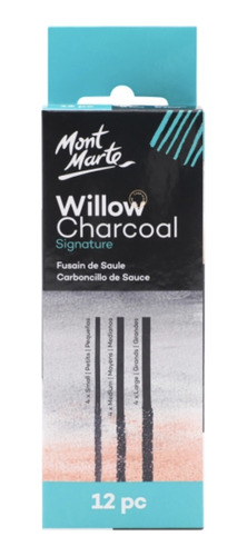 Set 12 Carbonilla De Sauce 3 Tam Willow Charcoal Mont Marte