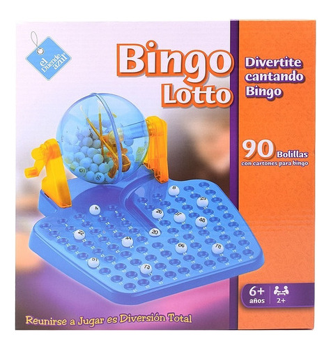 Bingo Con Bolillero Lotto Juego De Mesa El Duende Azul 6012