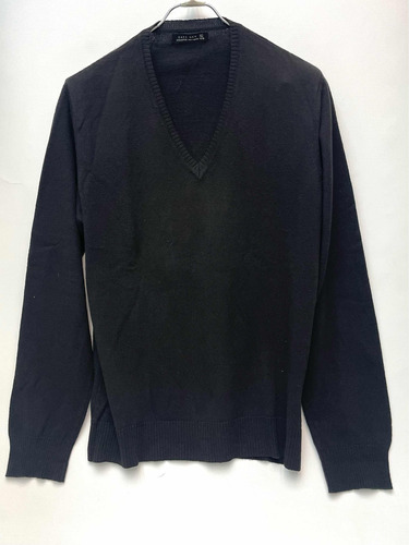 Sweater Zara Hombre Talle L Negro Básico Impecable Perfecto