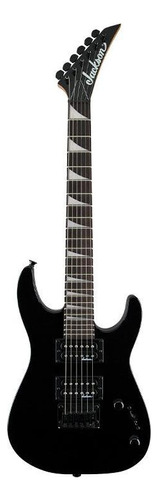 Guitarra eléctrica Jackson JS Series Dinky Minion JS1X de álamo gloss black brillante con diapasón de amaranto