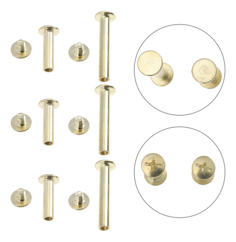 Tornillos Para Encuadernación De Papel, Remaches De Cobre, 1