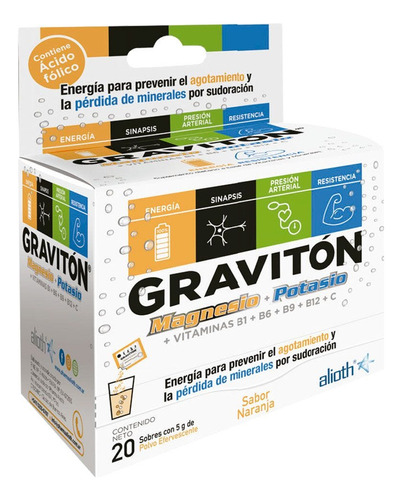 Suplemento Dietario Graviton Magnesio+potasio Eferv. X20sob