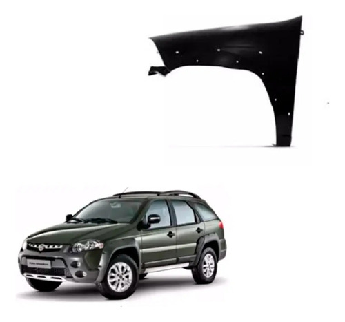 Paralama Fiat Palio Weekend Adventure Le 2008 Ate 2012 Strad
