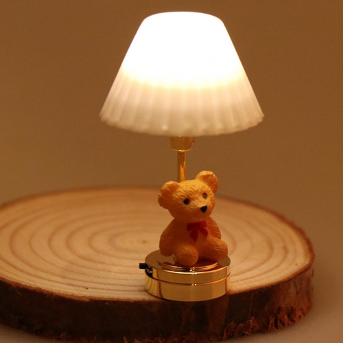 2 Lámpara De Mesa En Miniatura A Escala 1/12, Accesorios