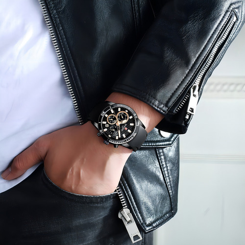 Relojes De Cuarzo Reward Business Calendar Para Hombre Color Del Bisel Negro