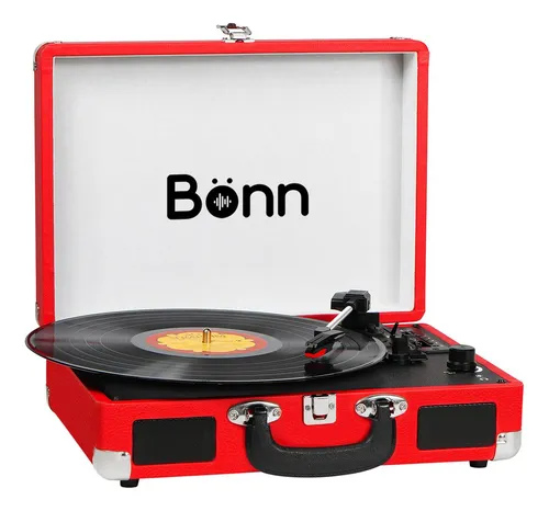 Tocadiscos rojo hot sale