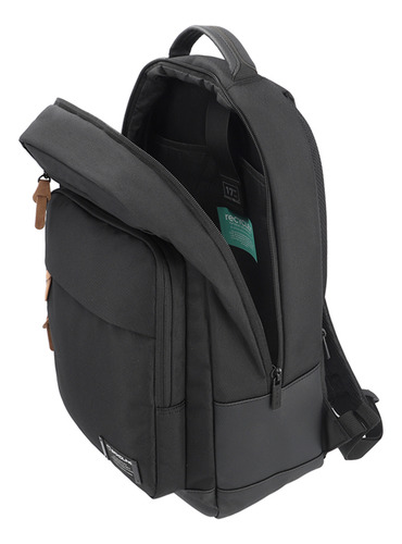 Mochila Para Notebook City Negra 17 Color Negro