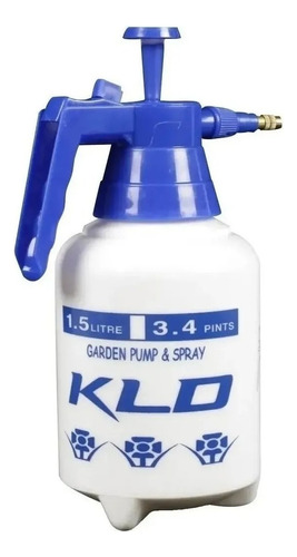 Pulverizador Fumigador Kld Manual A Presion 1,5l Con Gatillo Color Blanco