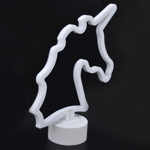 Letrero De Neón Rosa Para Mesa, Base De Luz Led Con Bonita F