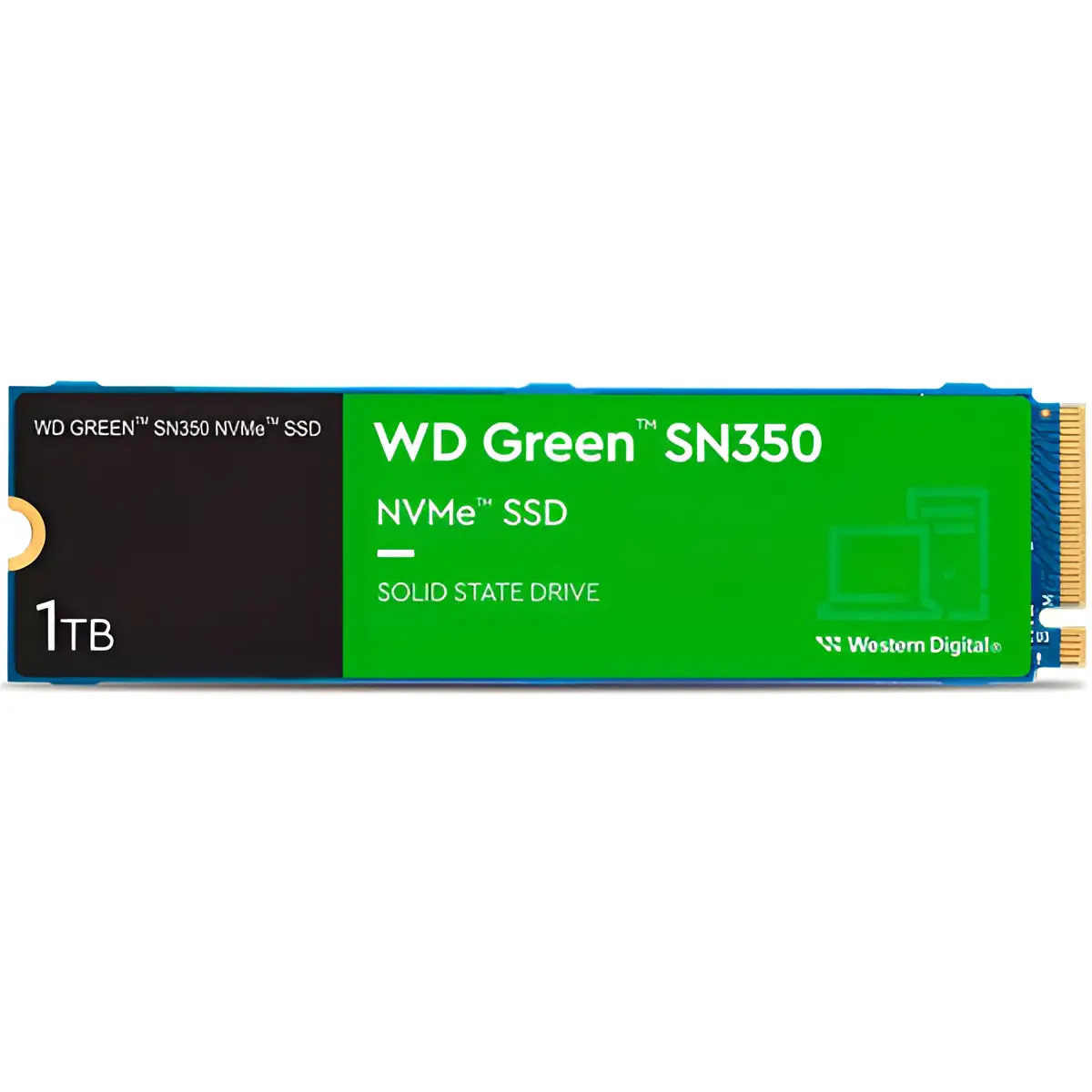 Ssd 1 TB Western Digital Green Sn350 Nvme, Gen3, M.2 2280 Azul