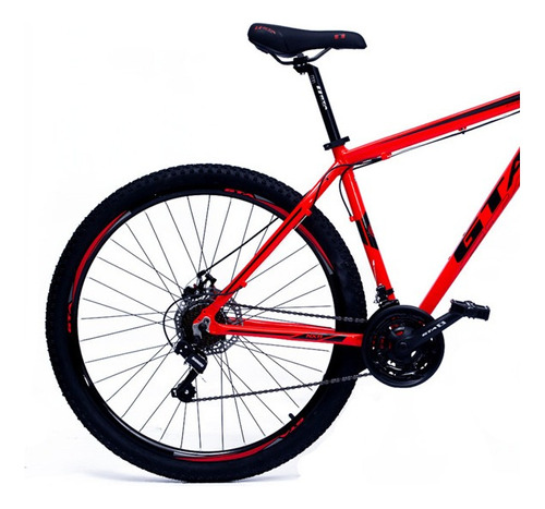 Bike Aro 29 Trilha Shimano Acera 27 Marchas F. Hidraulico Cor Vermelho Tamanho Do Quadro 19