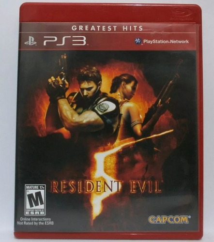 Jogo Ps3 Resident Evil 5 Greatest Hits (usado) Midia Fisica