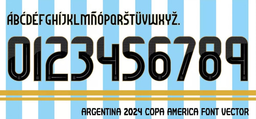 Tipografia Oficial Argentina Copa America 2024