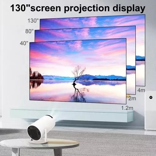 Proyector Mini Smart Tv Hdmi, Android, Ios Ultra4k Color Bla