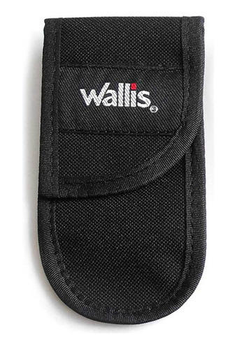 Funda Grande Poliéster P/ Navaja De Bloqueo Camping Wallis Color Negro