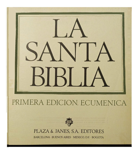 La Santa Biblia Ecuménica. 3 Tomos. Paulinas. Barcelona.