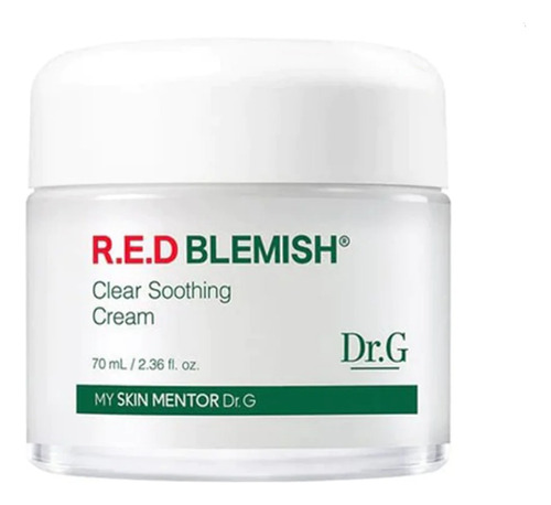 Crema Hidrante Coreana Dr G Red Blemish Soothing Cream