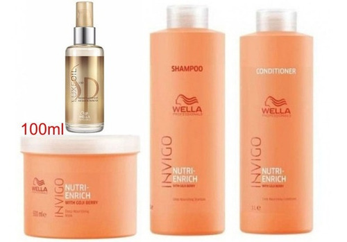 Invigo Wella Enrich Kit Tratamento Profissional 4 Produtos