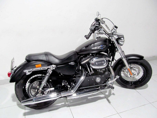 Imagem 3 de 10 de Harley Davidson Xl 1200 Custom Cb 2015 Preta Fosca