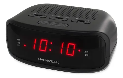 Magnasonic Digital Am/fm Clock Radio With Battery Backup, Dual Alarm, Sleep & Snooze Functions, Display Dimming Option (eaac200)