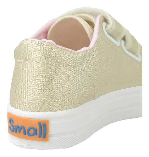 Zapatilla Abrojo Lurex Dorado Small Shoes Envío Gratis