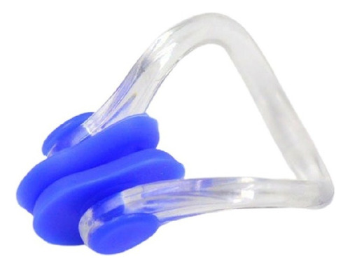 Protetor Nasal Clip Para Natação Proteção Água Piscina Mar Cor Azul