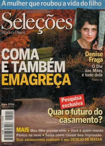 Denise Fraga: Revista Selecoes De Maio De 2004