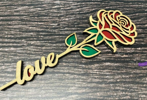 Cajita Con Flor Mdf 3 Mm Regalo Souvenir Corte Laser
