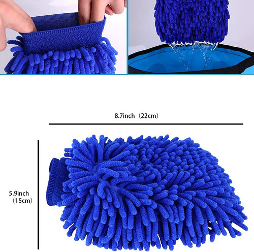 Tiankohelan 2 Guantes De Microfibra Para Lavado De Autos, Gu