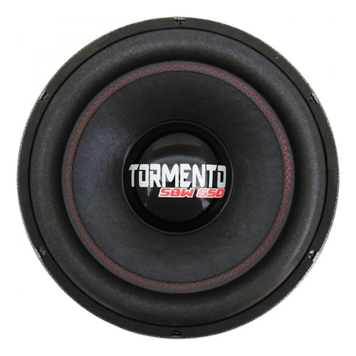 Alto Falante Sub Woofer Tormento 15 Pol 650wrms Bobina Dupla Cor Preto
