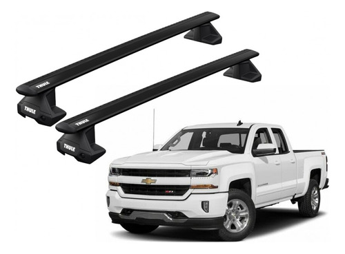 Barras Thule Chevrolet Silverado 14-18 Tn / Wing Evo Black