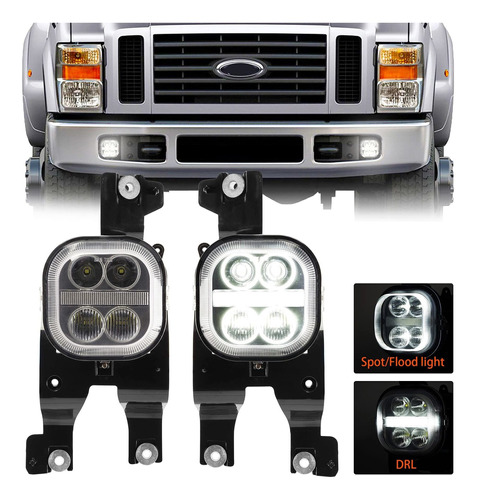 Conjunto Luz Antiniebla Led Circulacion Diurna Para Ford Kit