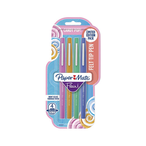 4 X Paper Mate Flair Felt Tip Pens ()