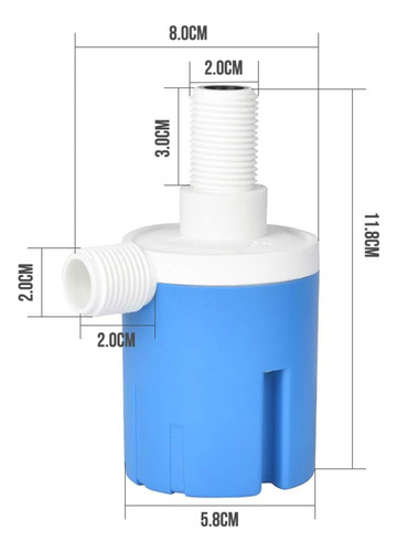 Wanlin-válvula De Flotador De Agua, Tanque De Agua Con Control De Nivel De Agua Válvula De Flotador Tradicional, Válvula De Flotador Automática Válvula De Control De Nivel De Agua Segura Tipo(1/2in)
