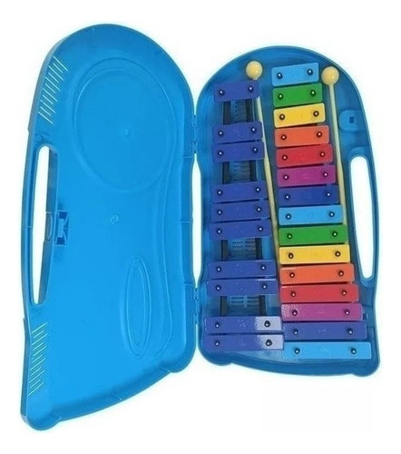 Percussão De Xilofone Profissional De 25 Notas Glockenspiel Cor Azul